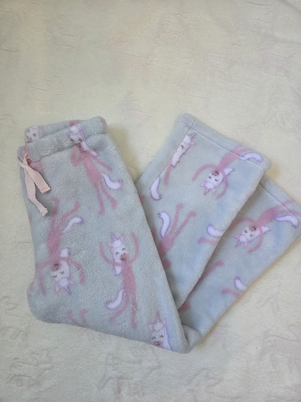 Nordstrom Girls Size 5 Fuzzy Unicorn Pajama Pants